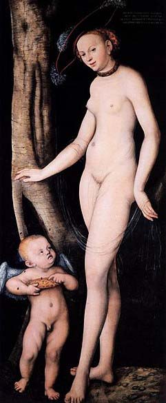 Lucas Cranach Venus and Cupid with a Honeycomb